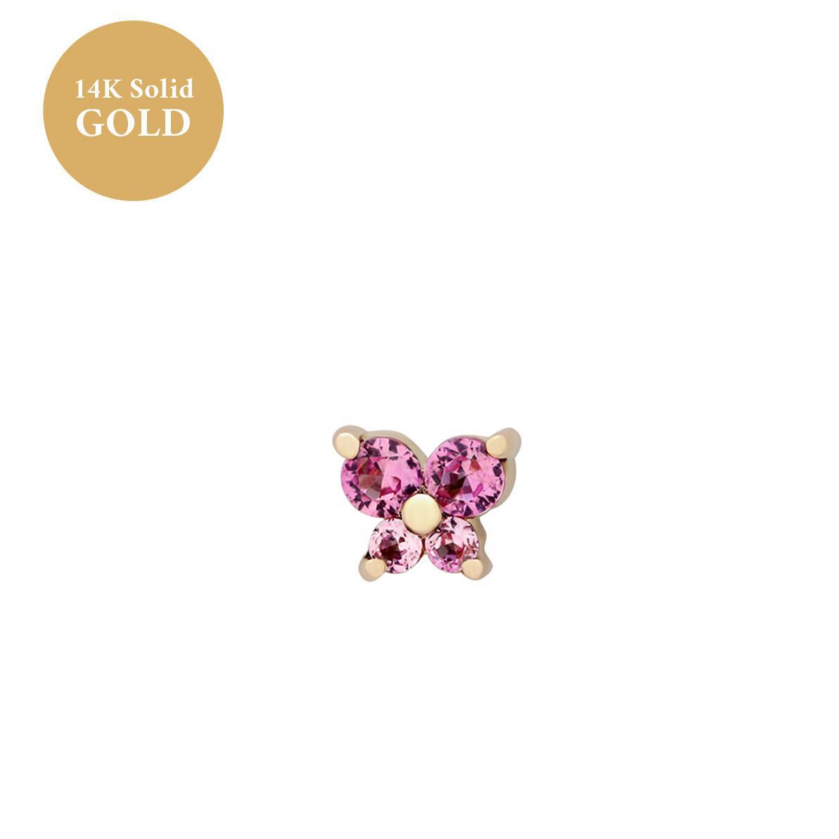 For Love - Butterfly Birthstone Stud Earrings