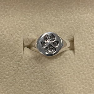 "Angel's Companion"-My Four Legged Angel Is Always Near By Paw Ring