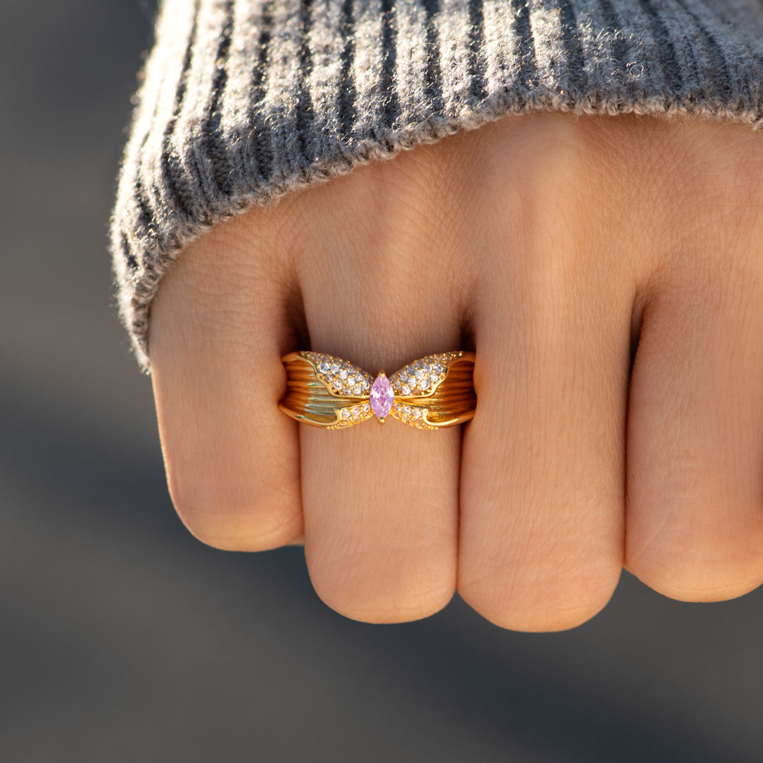 🎄Christmas Pre-sale🎁Mother & Daughter Vintage Butterfly Ring