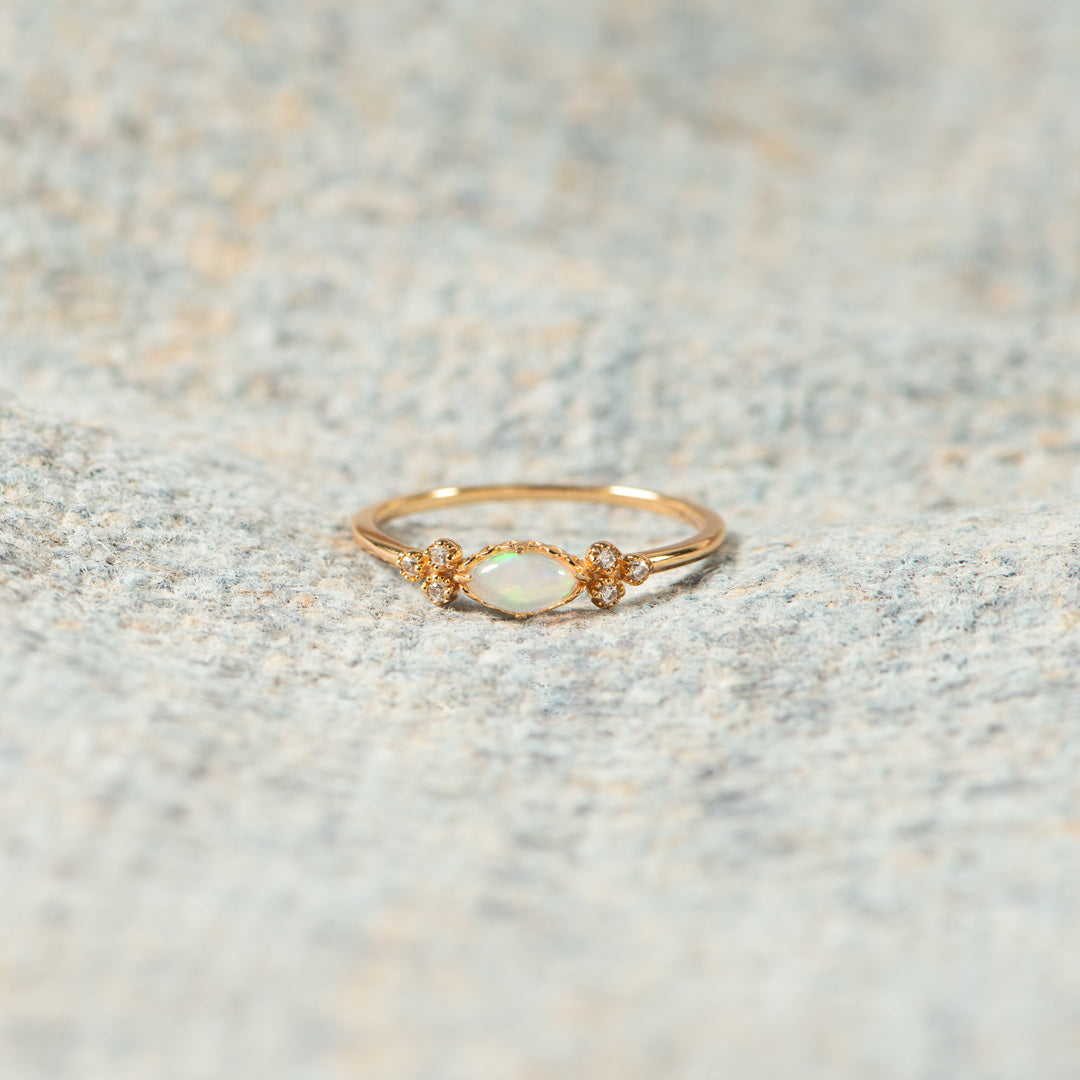 🎄Christmas Pre-sale🎁The Purest Love Matching Oval Cut Opal Ring