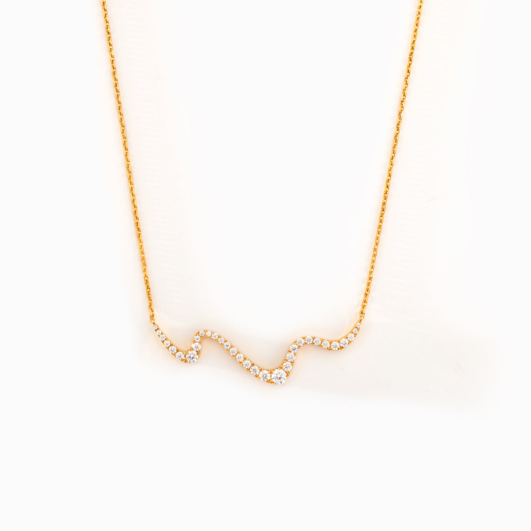 🎄Christmas Pre-sale🎁For Daughter I Will Be There For You Wave Necklace