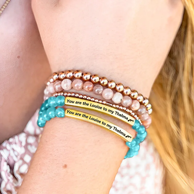 FOR FRIEND - RIDE OR DIE BEAD LETTERING BRACELET