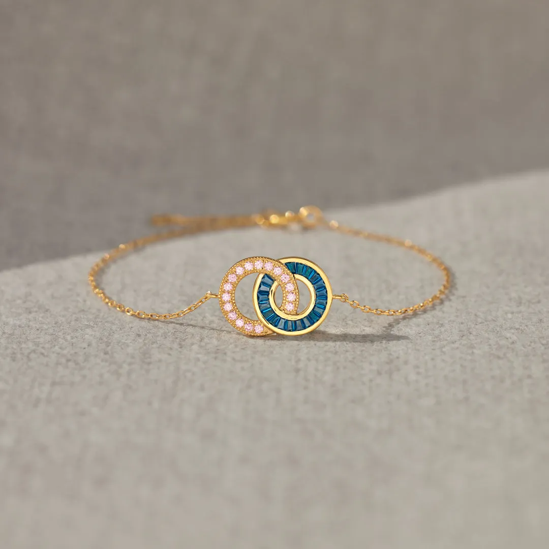 🎄Christmas Pre-sale🎁Mother & Daughter Linking Circles Bracelet