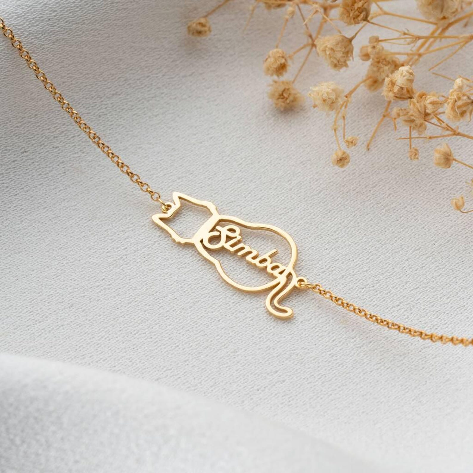 🐾 Personalised Cat Name Bracelet