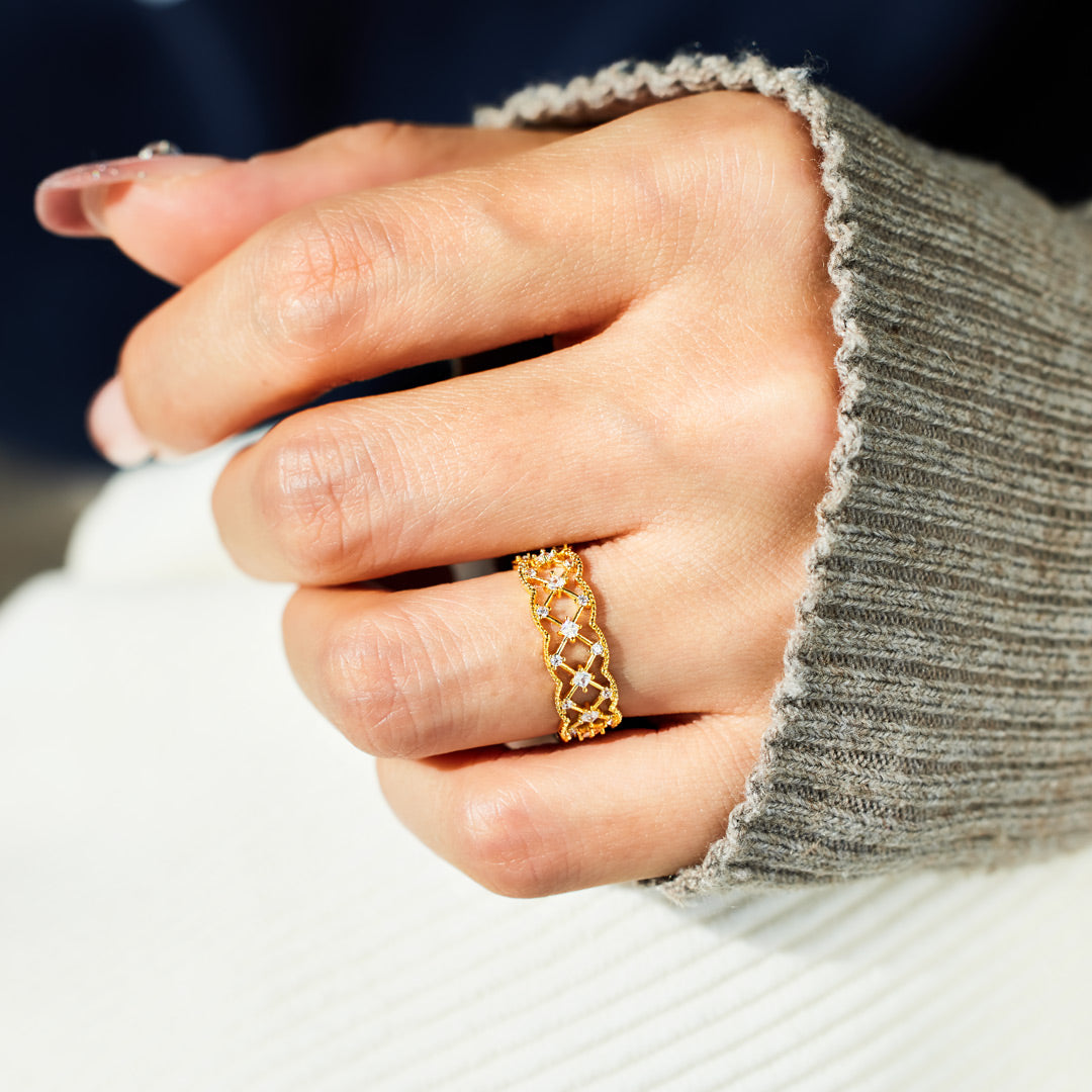 🎄Christmas Pre-sale🎁925 Sterling Silver Our Bond Is My Safety Net Weave Rings