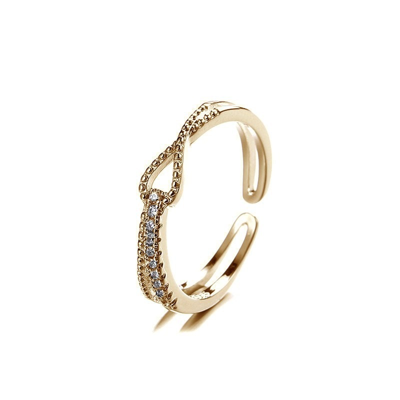 🎄Christmas Pre-sale🎁Mother Daughter Mobius Bond Knot Double Band Ring