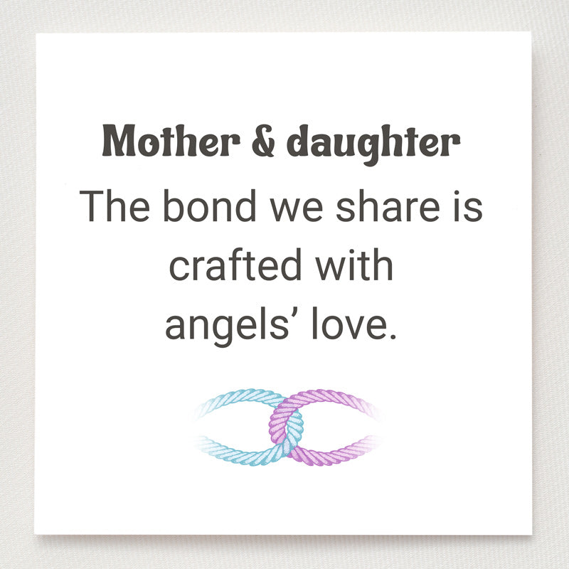 Mother & Daughter Bond Crafted With Angels&rsquo; Love Birthstones Chunky Link Ring