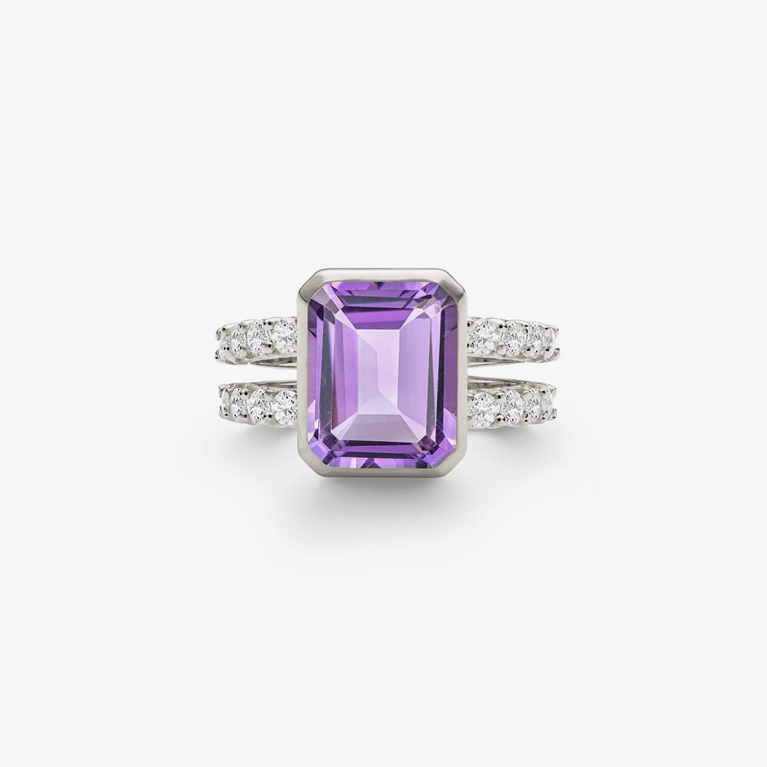 For Love - Awareness Amethyst Ring