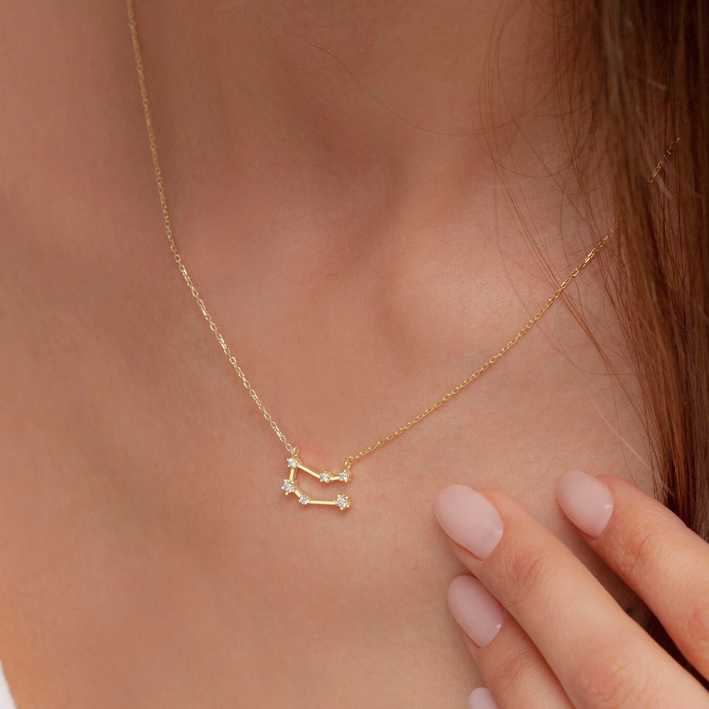 Custom Birthstone & Zodiac Necklace