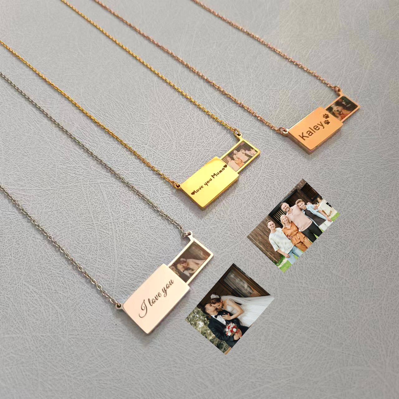 For Love - Personalized Envelope Locket Necklace
