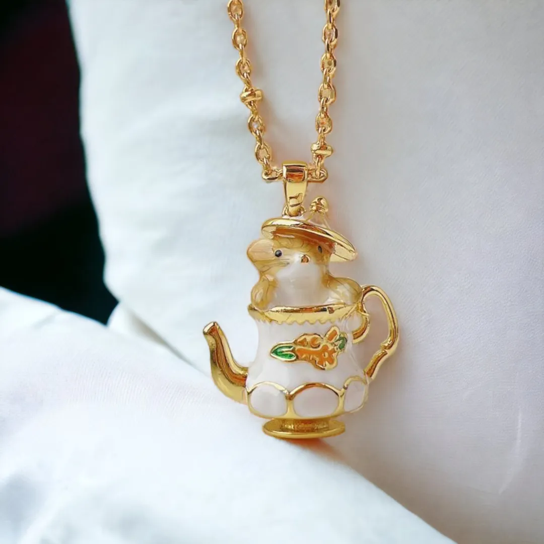 Mouse In My Teapot Earrings Set