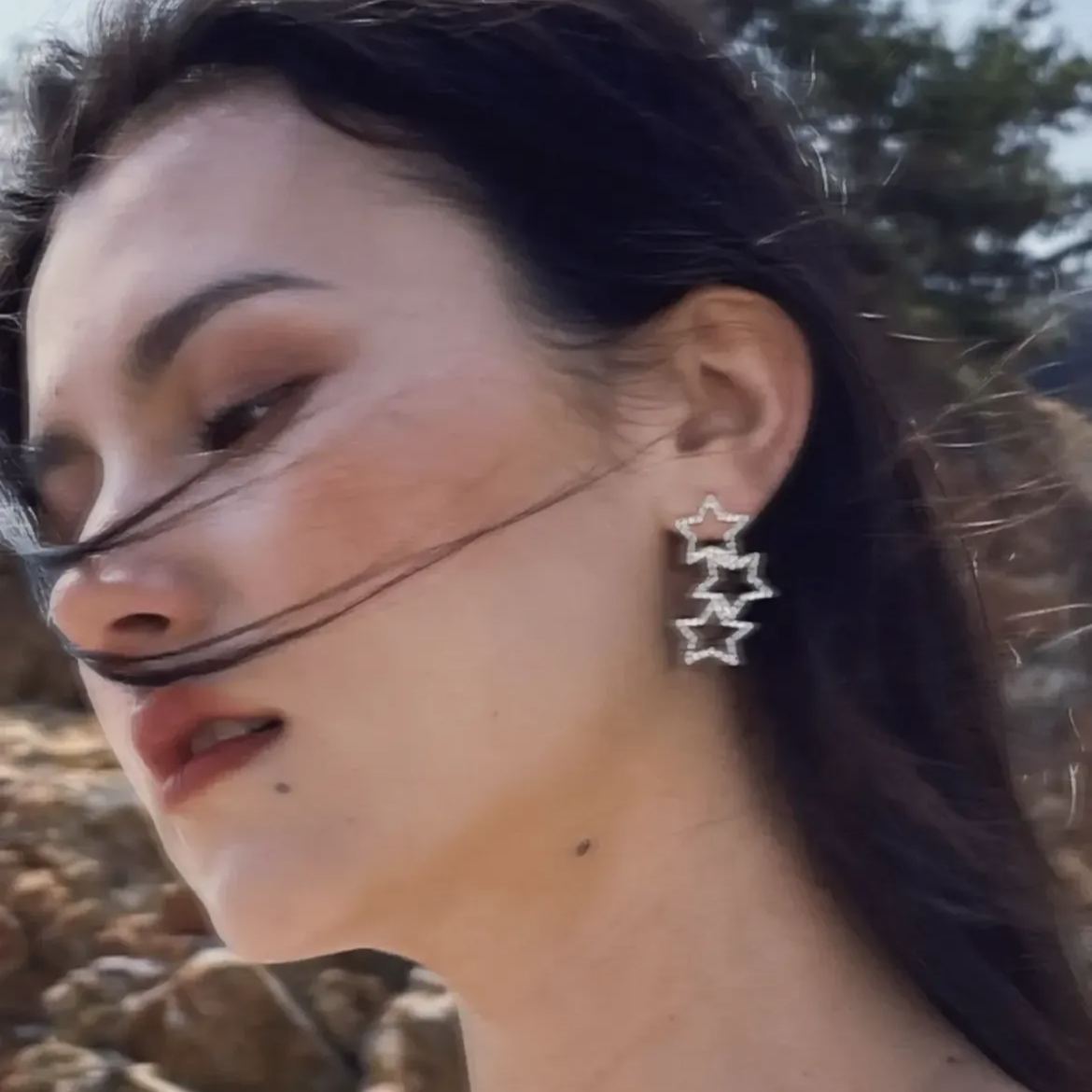 🎄CHRISTMAS HOT SALE✨Sparkling Diamond Star Earrings