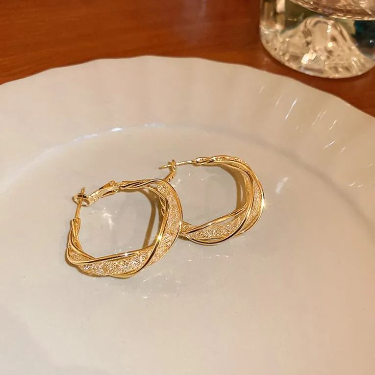 🎄Christmas Hot Sale✨Fashion Twist Earrings