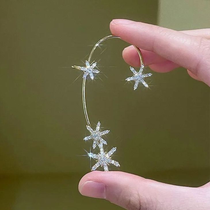 🎄CHRISTMAS HOT SALE✨Sparkling Snowflake Zircon Earrings
