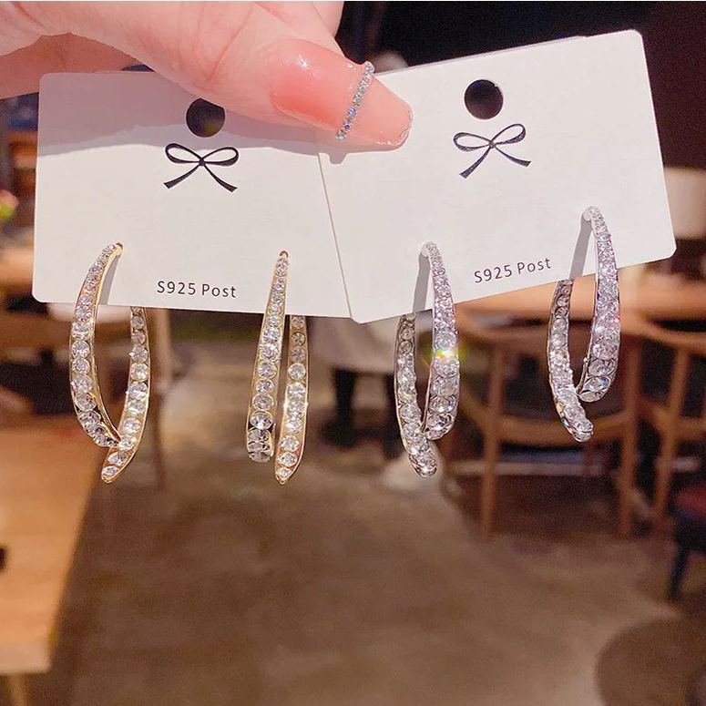 🎉New Year Hot Sale✨French Cross Mermaid Zircon Earrings