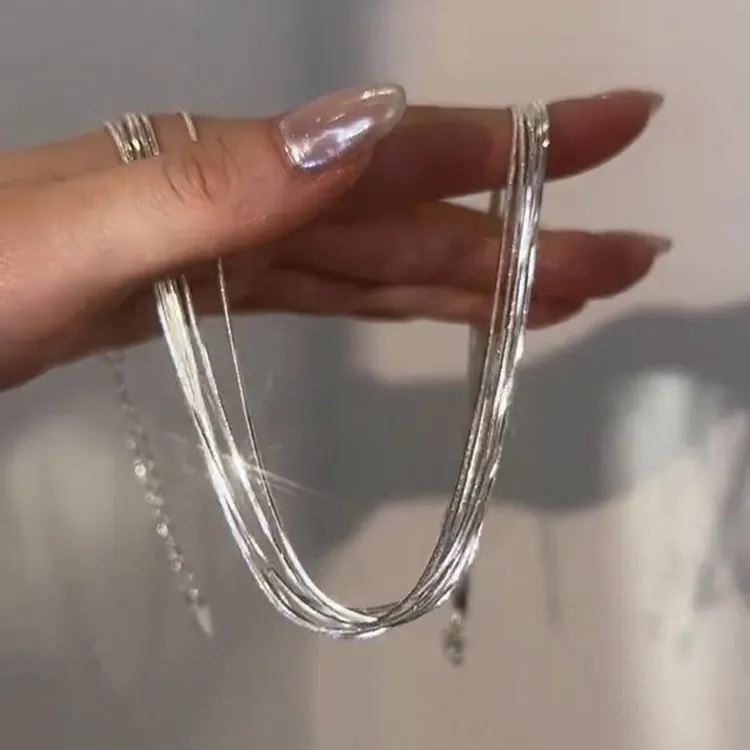 🎉New Year Hot Sale✨Galaxy Sparkle Multi-layered Metal Necklace