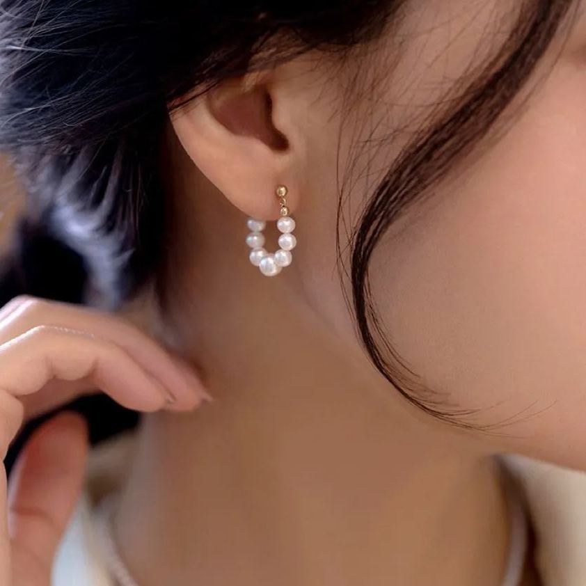 🎉New Year Hot Sale✨Retro Natural Freshwater Pearl Earrings