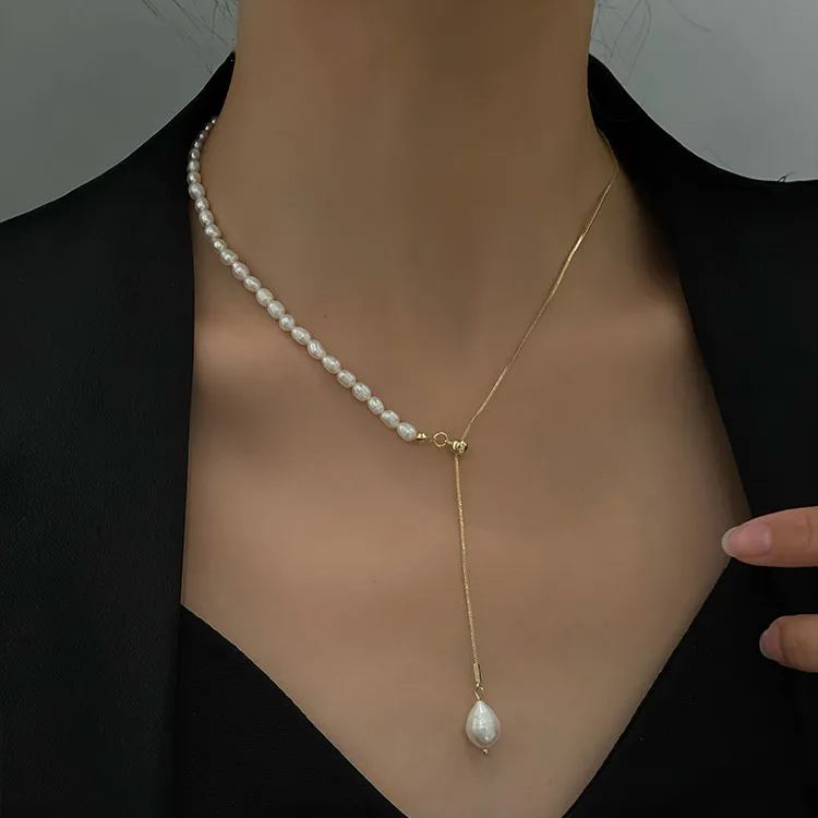 🎉New Year Hot Sale✨Adjustable Baroque Pearl Necklace