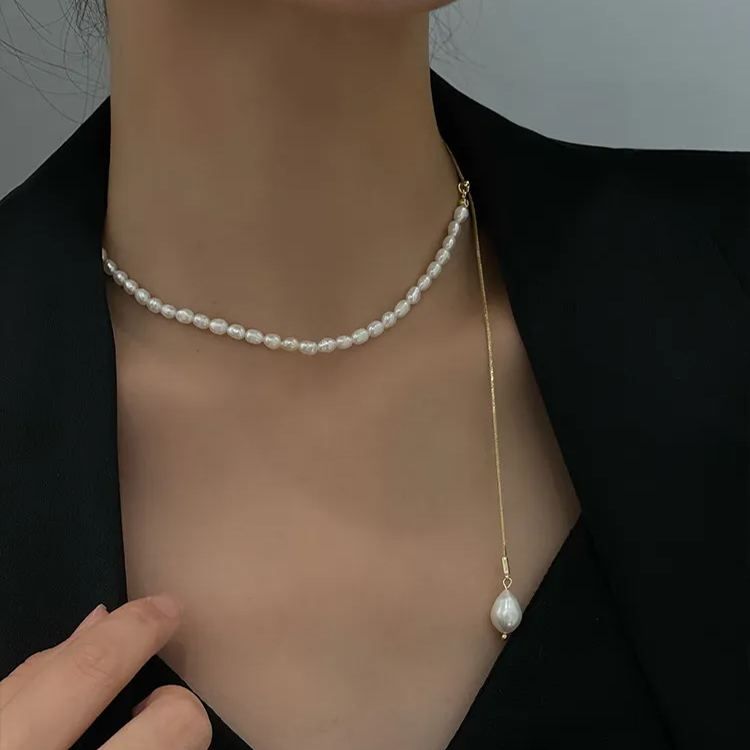 🎉New Year Hot Sale✨Adjustable Baroque Pearl Necklace