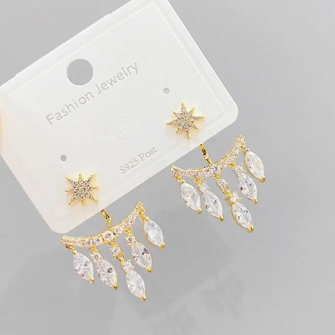 🎉New Year Hot Sale✨Detachable Design Star Tassel Diamond Stud Earrings
