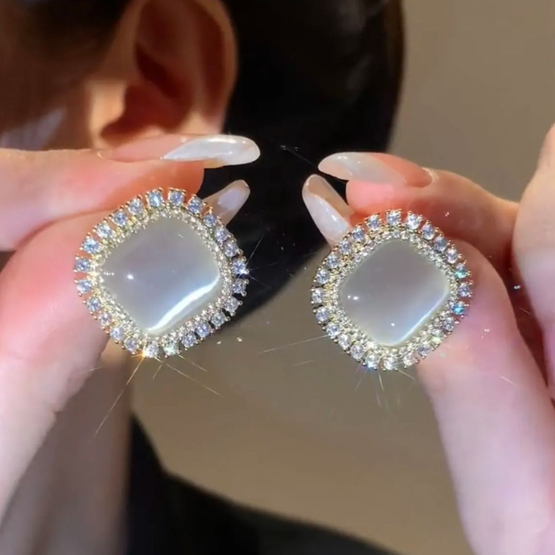 🎉New Year Hot Sale✨Italian Style Opal Vintage Earrings