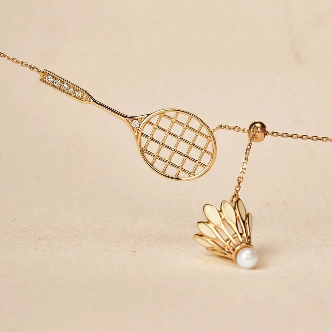 🌸2024 Spring Hot Sale✨Badminton & Racquet Fashion Necklace