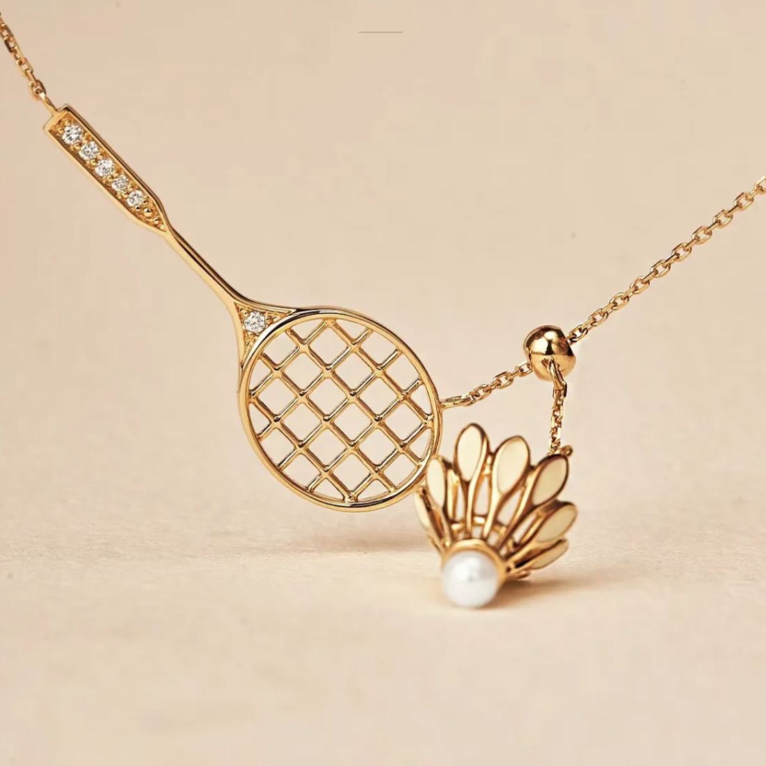 🌸2024 Spring Hot Sale✨Badminton & Racquet Fashion Necklace