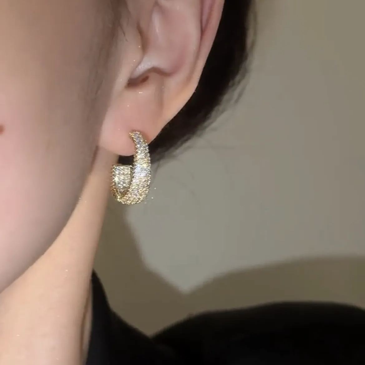 🌸2024 Spring Hot Sale✨Italian Style 14k Gold Zircon Earrings