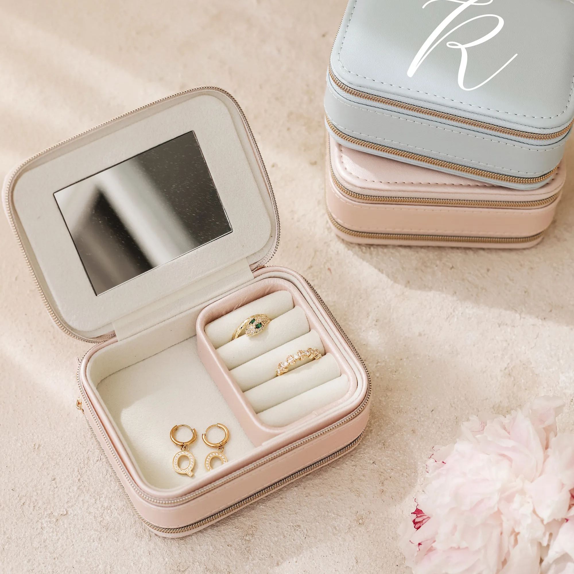 Zipper Jewelry Box- Personalized Gift For Her