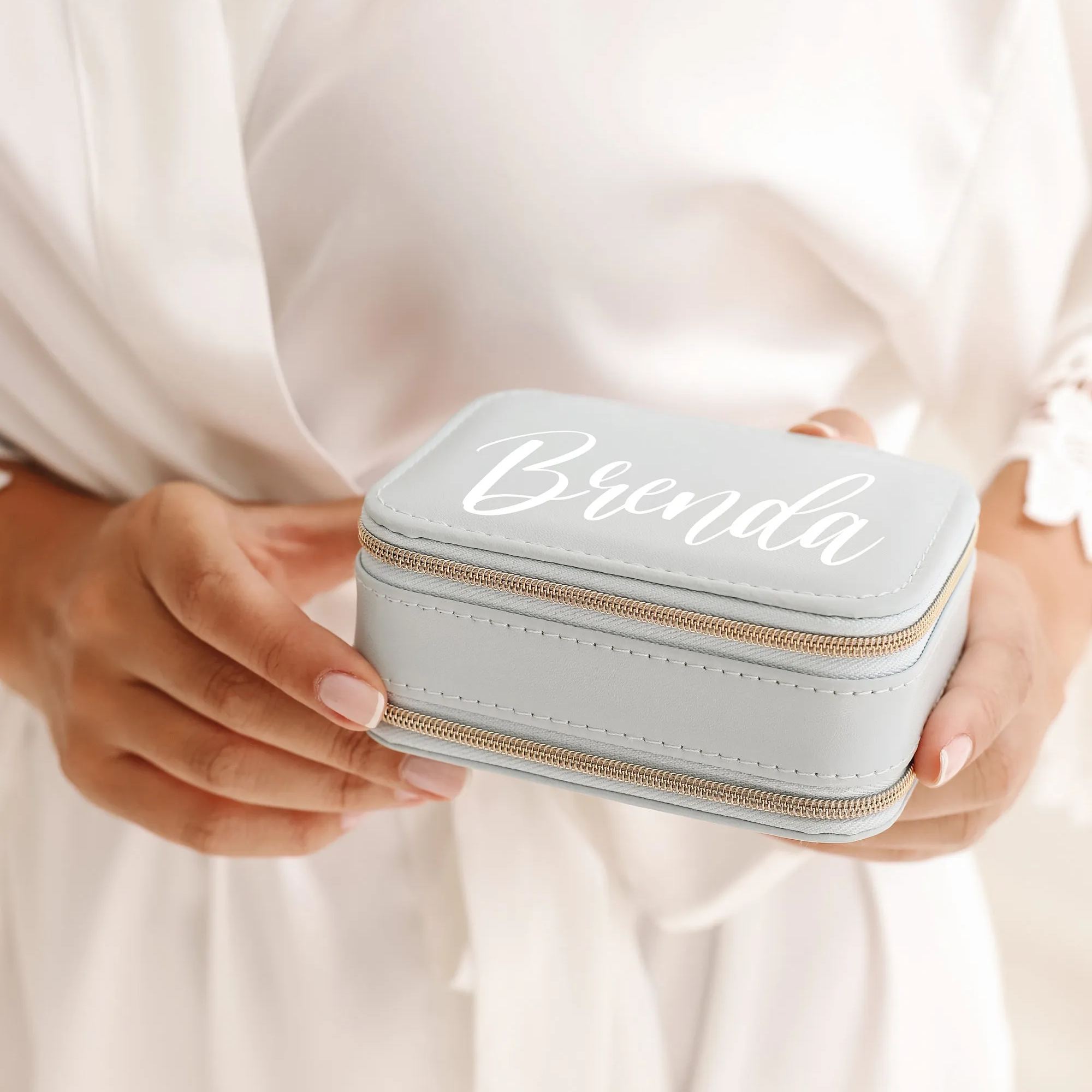 Zipper Jewelry Box- Personalized Gift For Her