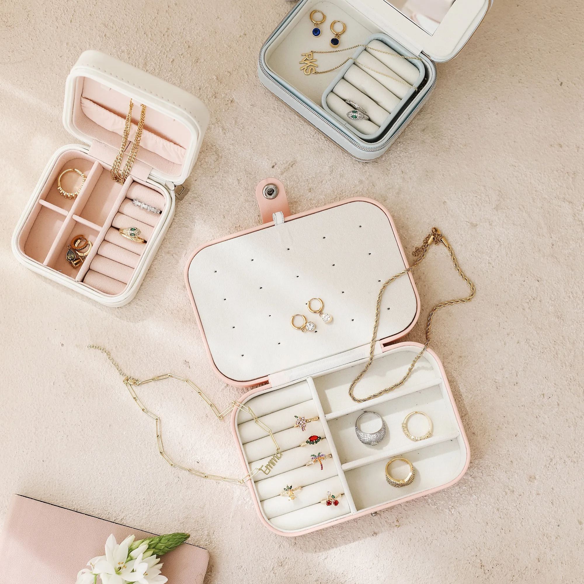 Zipper Jewelry Box- Personalized Gift For Her