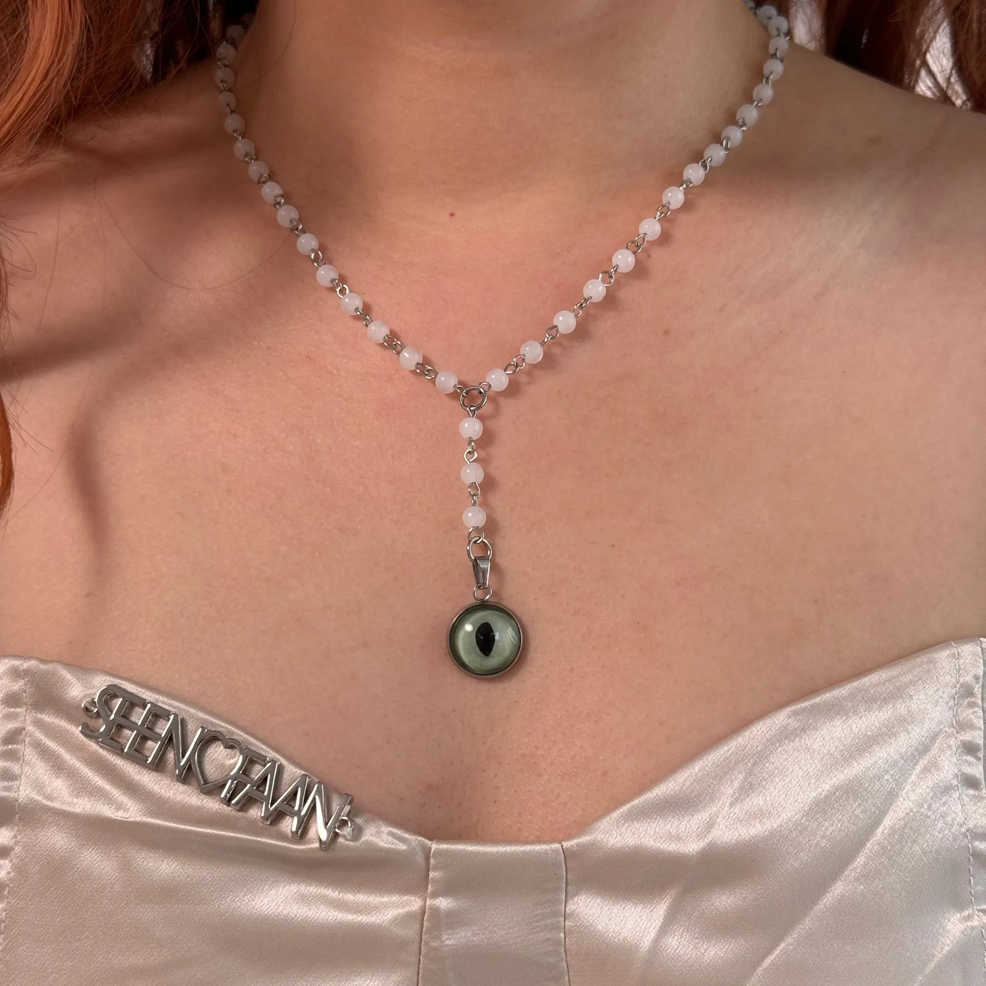 Custom Pet Eye Necklace