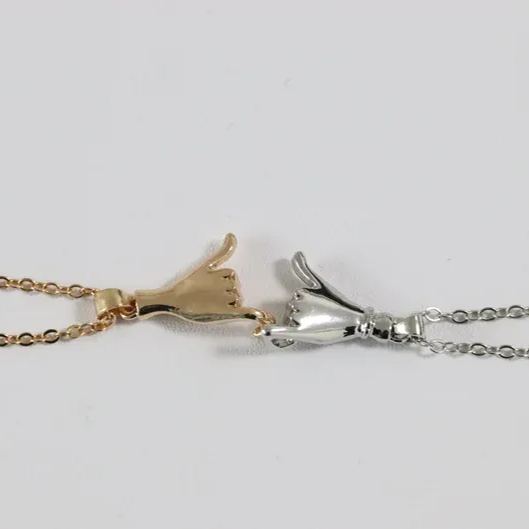 FOR FRIEND -YOU ARE MY FAVORITE BITCHES HOLDING HANDS NECKLACE