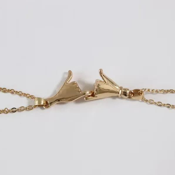 FOR FRIEND -YOU ARE MY FAVORITE BITCHES HOLDING HANDS NECKLACE