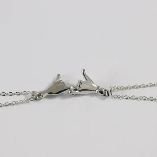 FOR FRIEND -YOU ARE MY FAVORITE BITCHES HOLDING HANDS NECKLACE