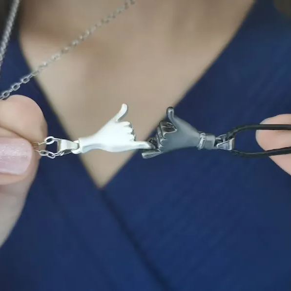 FOR FRIEND -YOU ARE MY FAVORITE BITCHES HOLDING HANDS NECKLACE