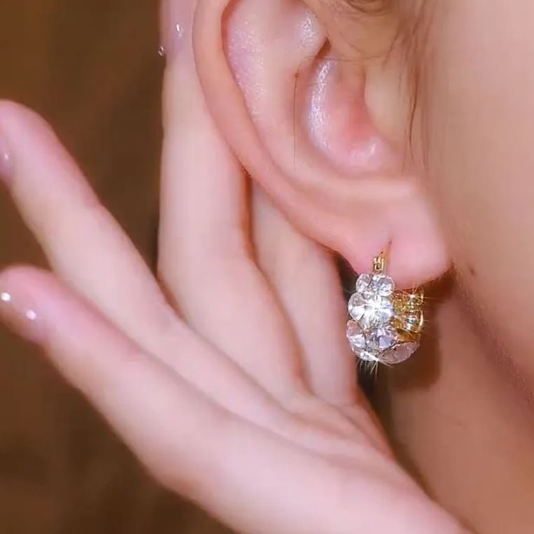 🌊Summer Hot Sale✨Italy Style Zircon Sparkling Earrings