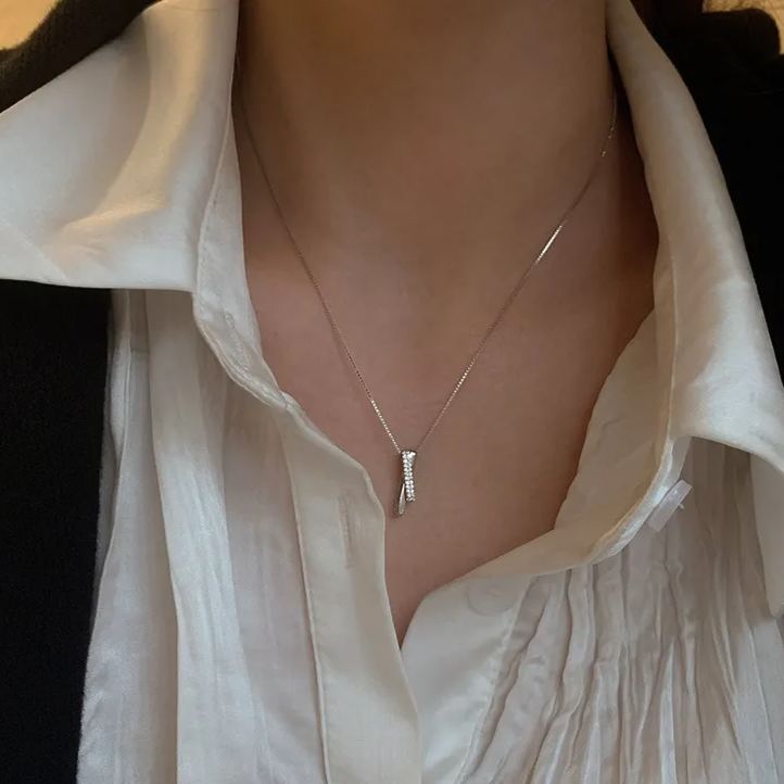 FOR UNBIOLOGICAL DAUGHTER - WE ARE FOREVER LINKED TOGETHER INTERLOCKING NECKLACE