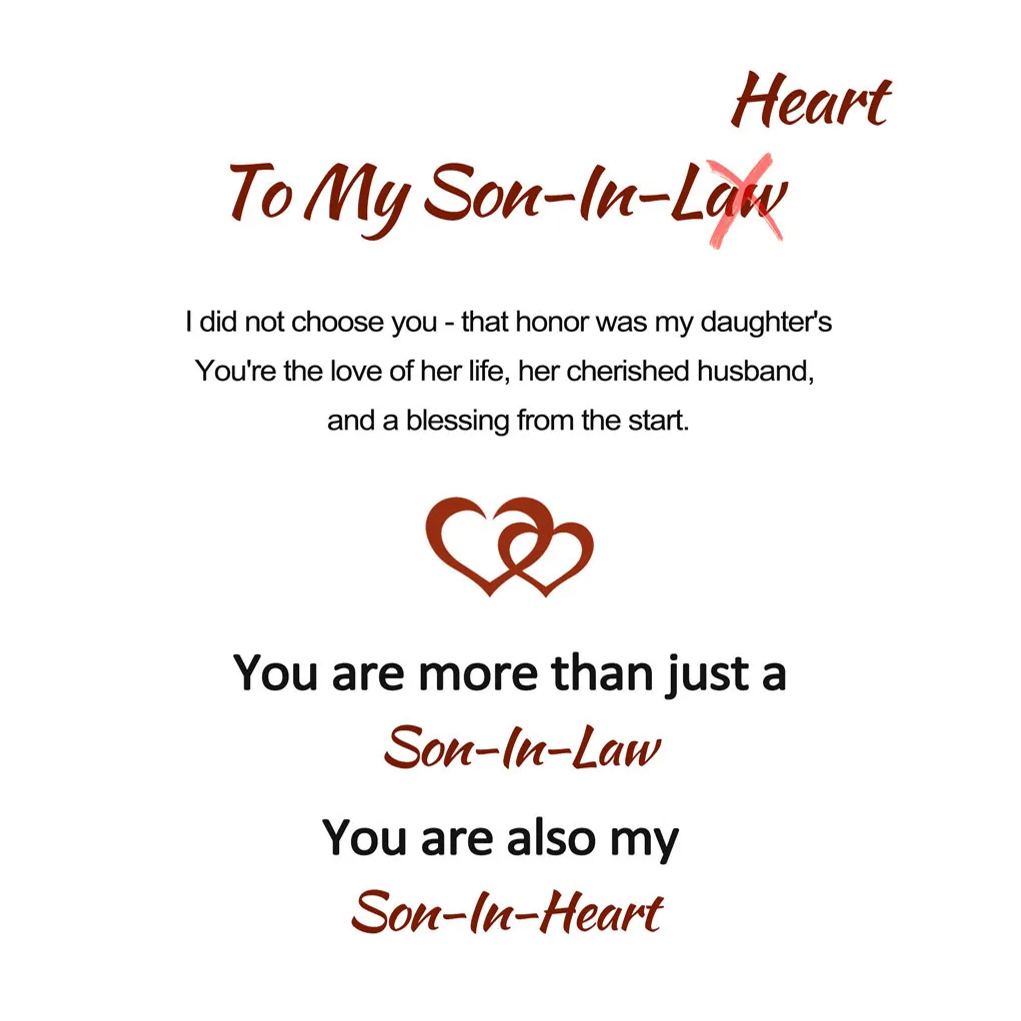 For Son-in-Law - You Are Also My Son-in-Heart Leather Bracelet