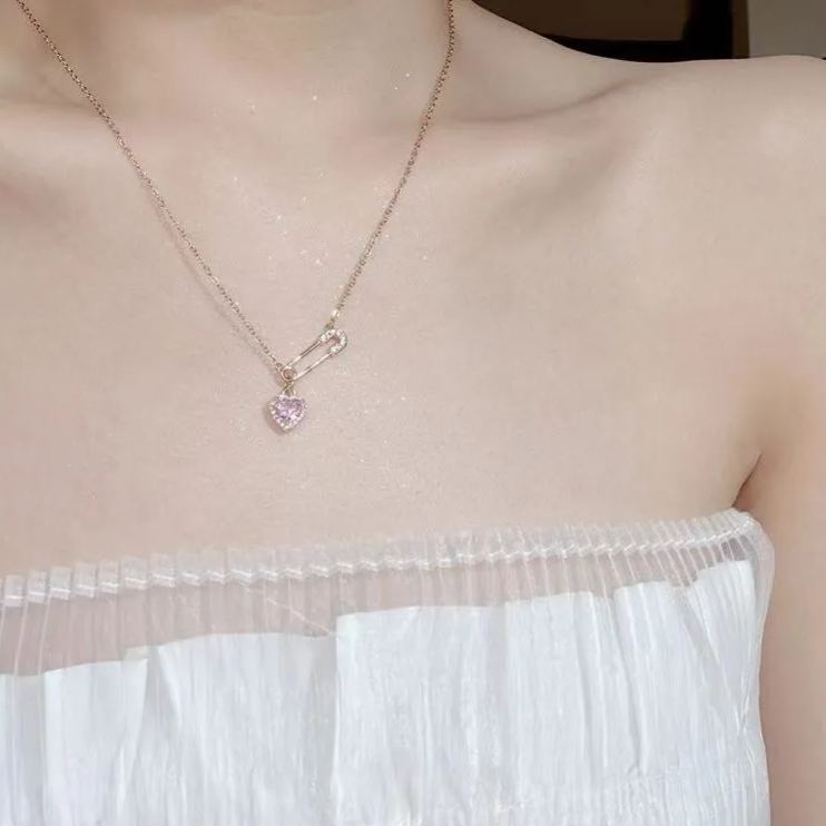 FOR UNBIOLOGICAL DAUGHTER - CUSTOM BIRTHSTONE INTERLOCKING NECKLACE