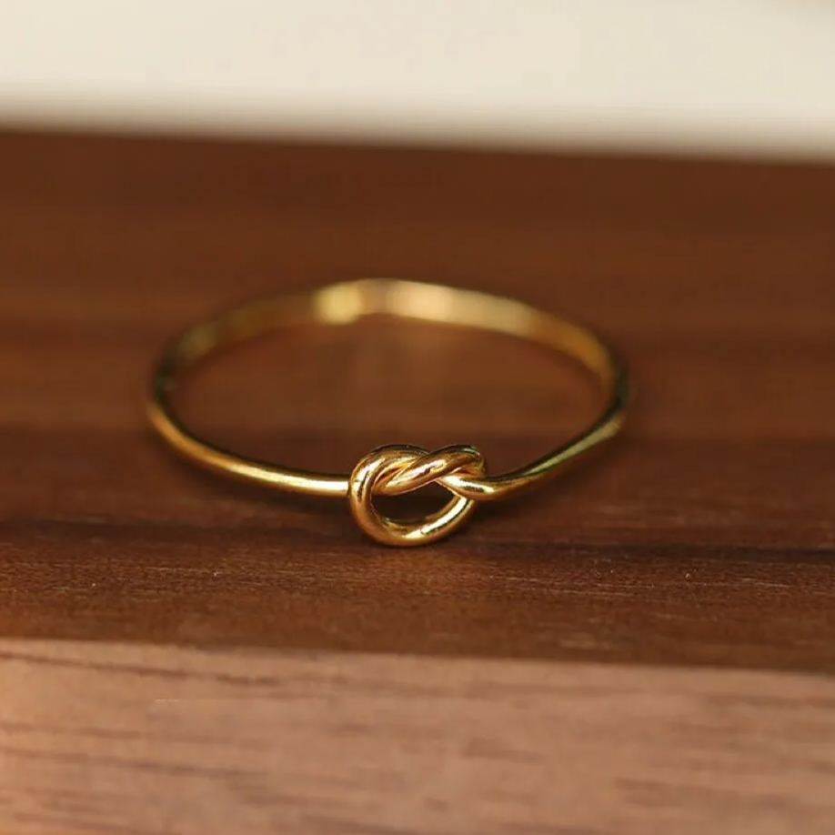 Mother & Daughter Always Connected Infinity Knot Ring