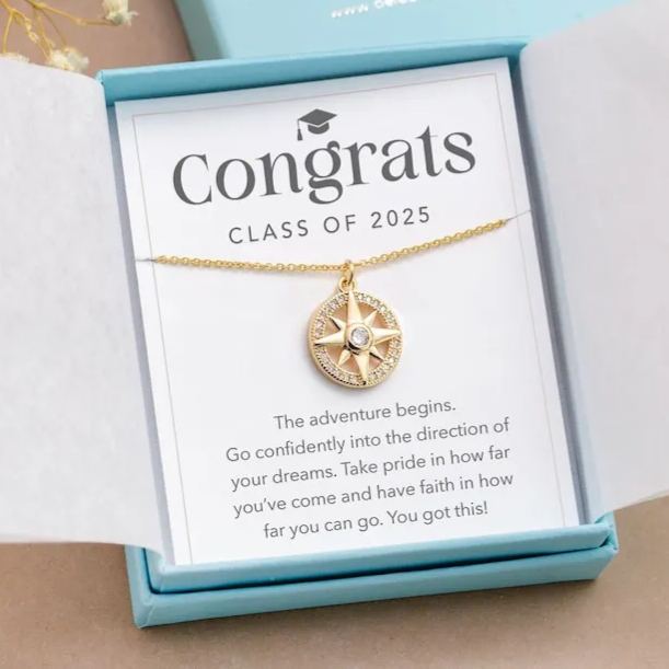 🎓️Graduation Gift🎁-Follow Your Compass Necklace