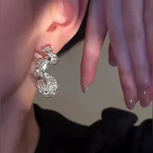 French Hollow Hoop Earrings