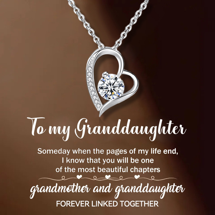 For My Granddaughter -You Are Always In My Heart Necklace