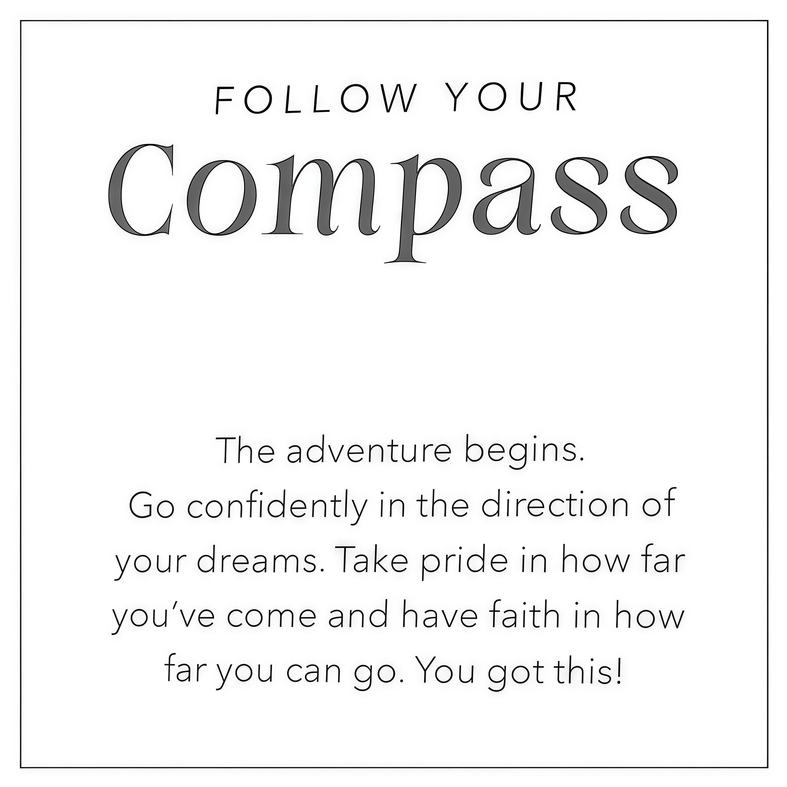 🎓️Graduation Gift🎁-Follow Your Compass Necklace