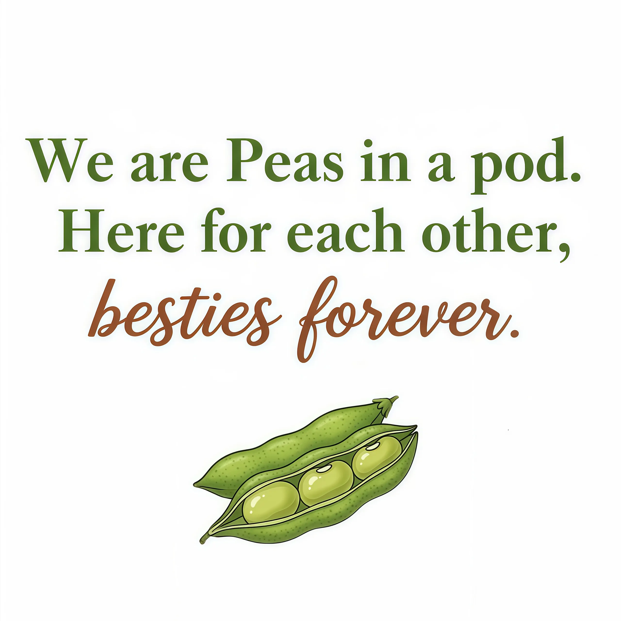 For Friend- We're Peas in a Pod 2-6 Birthstone Bracelet