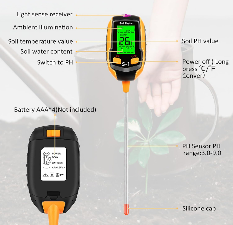 ❤️HOT SALE❤️4-in-1 Soil Tester