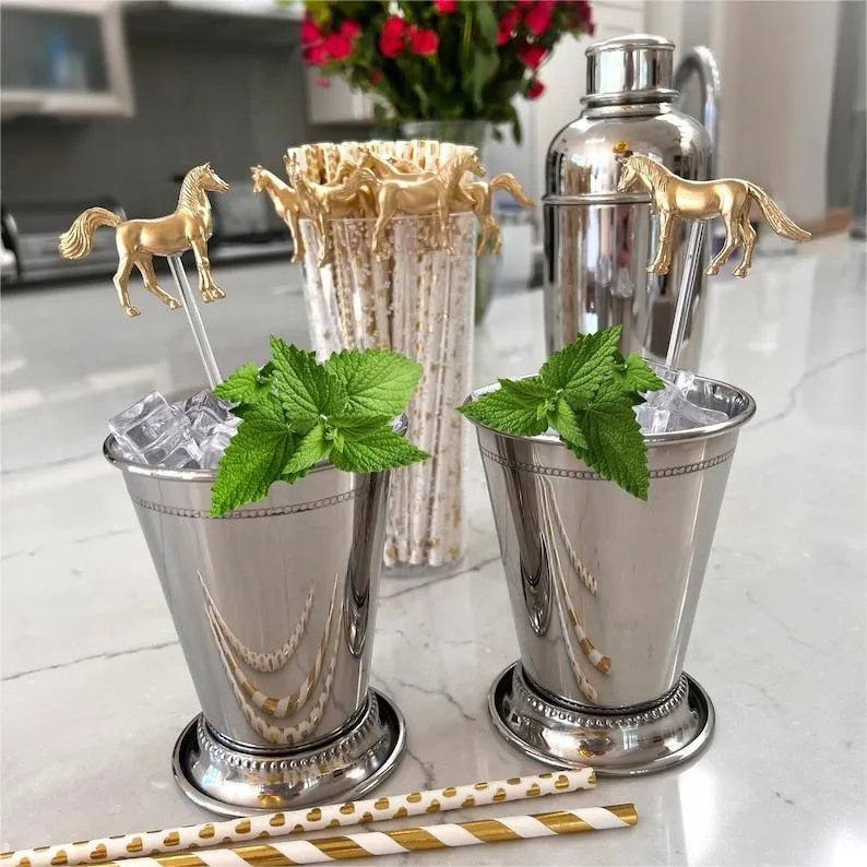 🐴Kentucky Derby Horse Drink Stirrers - Set of 6