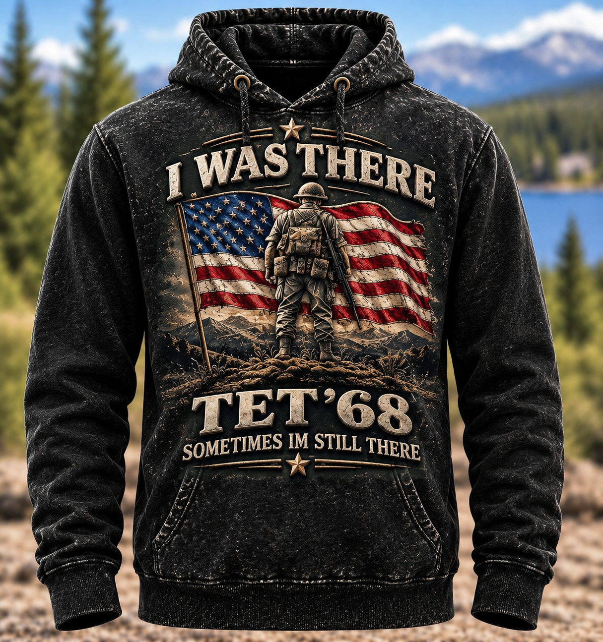 I Was There – TET ’68 Vintage Veteran Hoodie