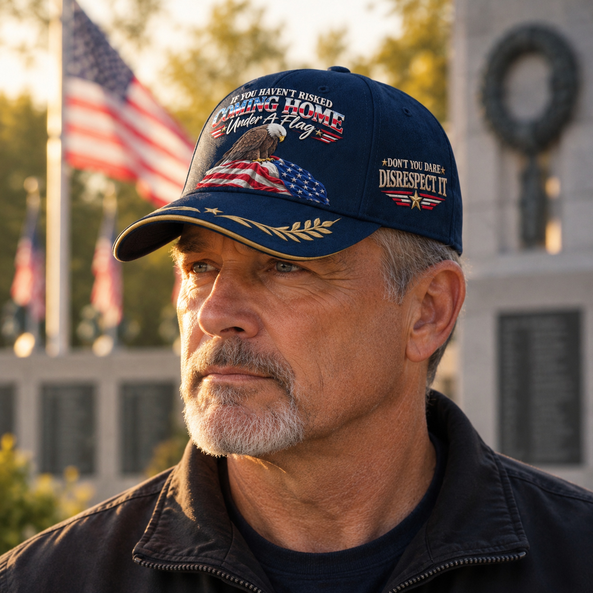 Don’t Disrespect The Flag Quote Hat